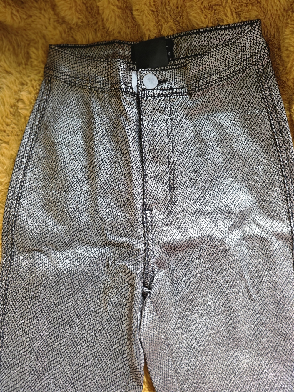Metallic Metallic Women's Skinny Pants